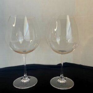 Set of 2 Waterford Crystal Robert Mondavi Cabernet Sauvignon Wine Glasses